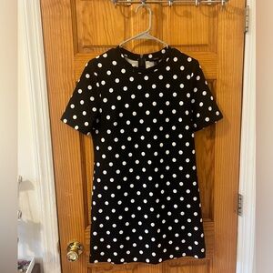 Forever 21 Size M Black and White Polka Dot Mini Dress